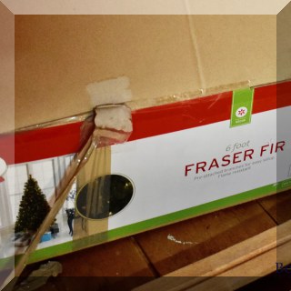 D83. 6' Faux Fraser fir Christmas tree